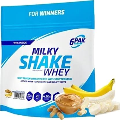 Protein 6PAK Nutrition Milky Shake Whey 300 g P.Butter-Banana(5902811803373) - obraz 1