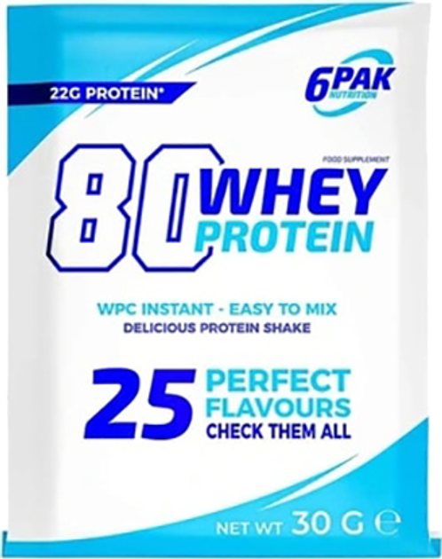 Protein 6PAK Nutrition Milky Shake Whey 30 g Ciasteczka (5902811804424) - obraz 1