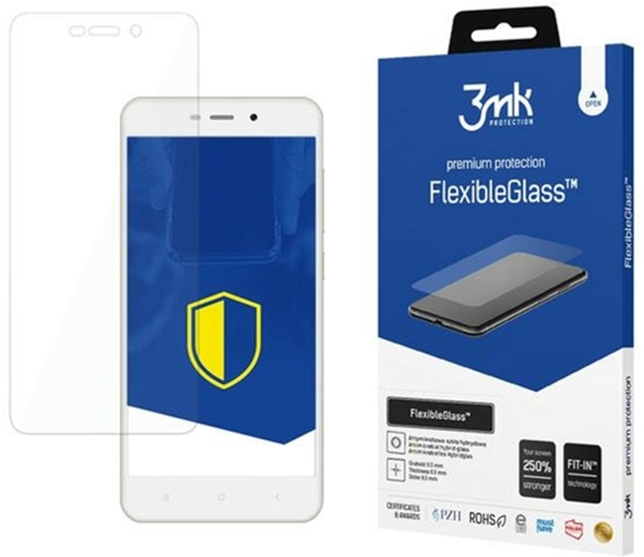 Szkło hybrydowe 3MK FlexibleGlass do Xiaomi Redmi 4A Global (5901571190389) - obraz 1