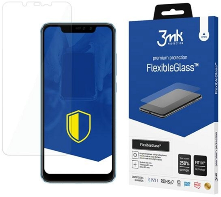 Szkło hybrydowe 3MK FlexibleGlass do Xiaomi Redmi Note 6 Pro Global (5903108040334) - obraz 1