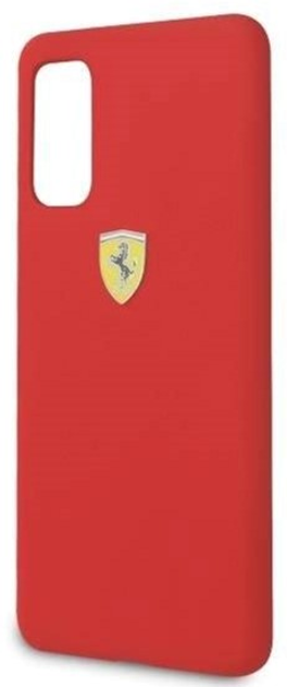 Etui plecki Ferrari Silicone do Samsung Galaxy S20 Red (3700740473320) - obraz 3