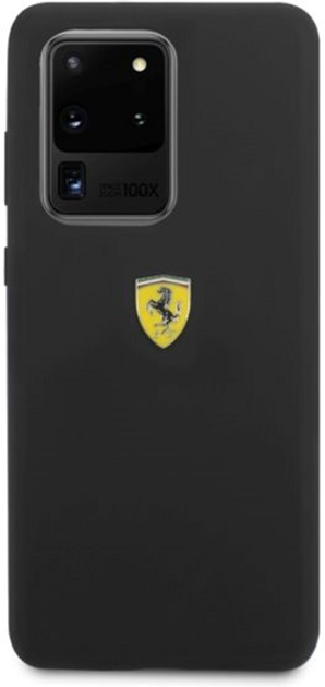Etui plecki Ferrari Silicone do Samsung Galaxy S20 Ultra Black (3700740473375) - obraz 2