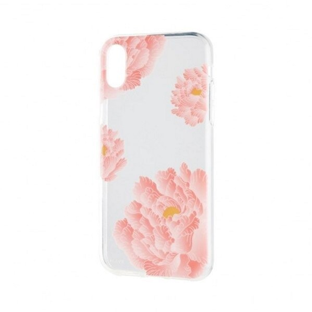 Панель Flavr Pink Peonies для Apple iPhone Xs Max Прозорий (4029948077437) - зображення 1