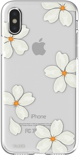 Etui plecki Flavr Petals do Apple iPhone X White (4029948065847) - obraz 1
