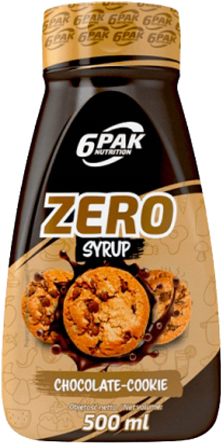 Замінник харчування 6PAK Nutrition Syrup Zero 500 мл Chocolate-cookies (5902811810289) - зображення 1