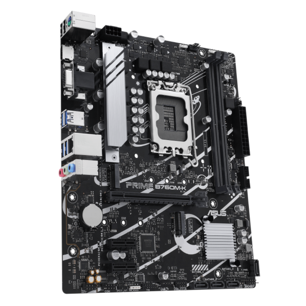 Материнская плата Asus PRIME B760M-K Socket 1700/Intel B760/MicroATX/1хHDMI/VGA - Фото 2 Материнская плата Asus PRIME B760M-K Socket 1700/Intel B760/MicroATX/1хHDMI/VGA - изображение 2