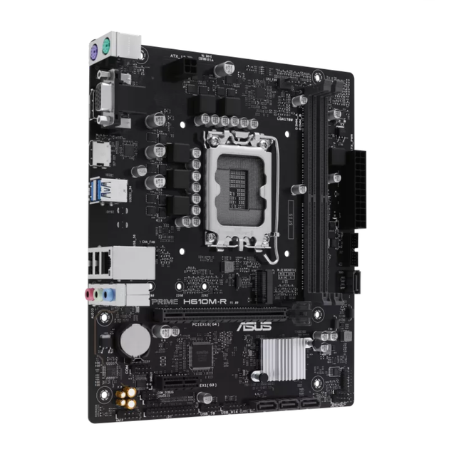Материнская плата Asus PRIME H610M-R-SI Socket 1700/Intel H610/MicroATX/1хHDMI/VGA/DVI-D - изображение 1