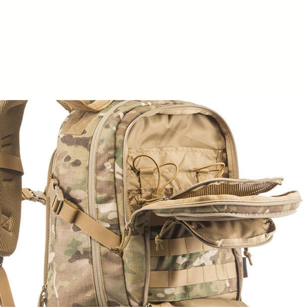 Рюкзак тактический военный с карманом для шлема YAKEDA 55L Койот KYF050CB - изображение 2