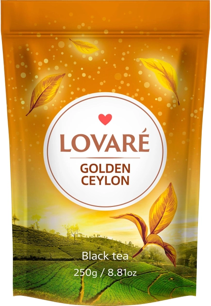 Акція на Чорний чай Lovare Golden Ceylon цейлонський середньолистовий 250 г від Rozetka