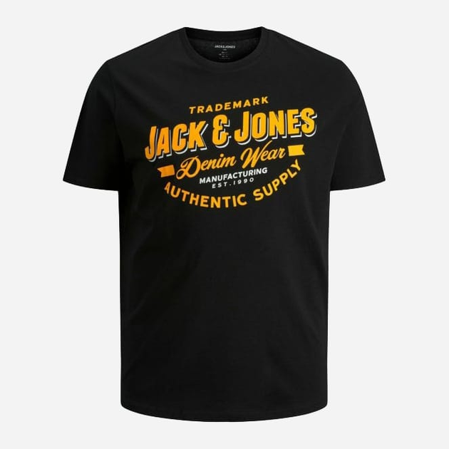 Футболка Jack & Jones 12193090 2XL Черная (5715102647996) – в интернет ...