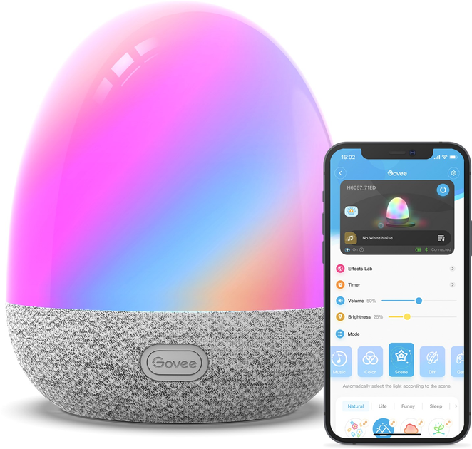 Светильник настольный умный Govee H6057 RGBIC Night Light Белый ...