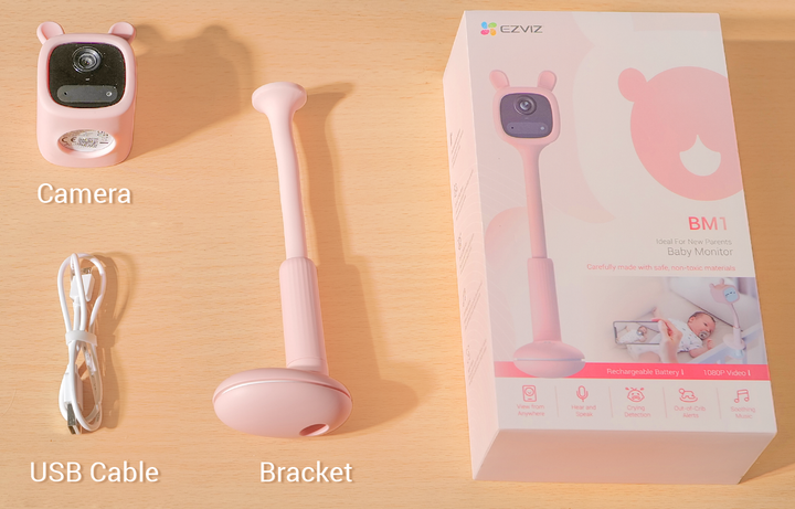 Акумуляторний пилосос Ezviz RH2 + IP камера Ezviz BM1 Peach Bunny відео няня (RH2+BM1 ROŻ) - зображення 19