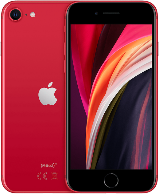 Мобільний телефон Apple iPhone SE 128 GB 2020 (PRODUCT) Red Slim Box (MHGV3) Офіційна гарантія - зображення 1