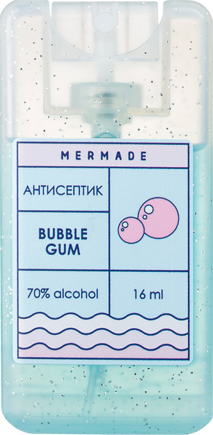 Акція на Антисептик-спрей для рук Mermade Bubble Gum 16 мл від Rozetka