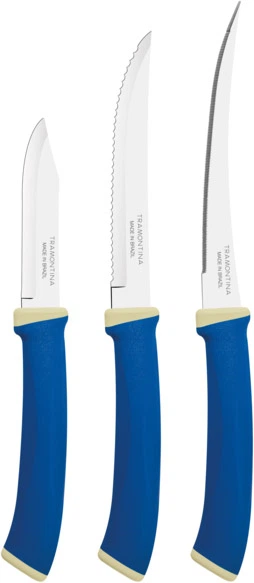 Набор ножей Tramontina Felice blue 3 шт (23499/177) – купить