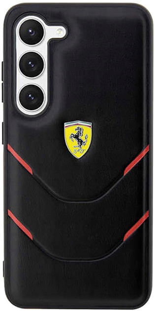 Панель Ferrari Hot Stamp Lines для Samsung Galaxy S23 Чорний (3666339117160) - зображення 1