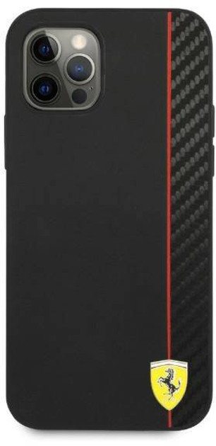 Etui plecki Ferrari On Track Carbon Stripe do Apple iPhone 12 Pro Max Black (3700740499443) - obraz 1