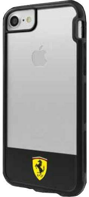 Etui plecki Ferrari Racing Shield do Apple iPhone 7/8 Transparent black (3700740394106) - obraz 1