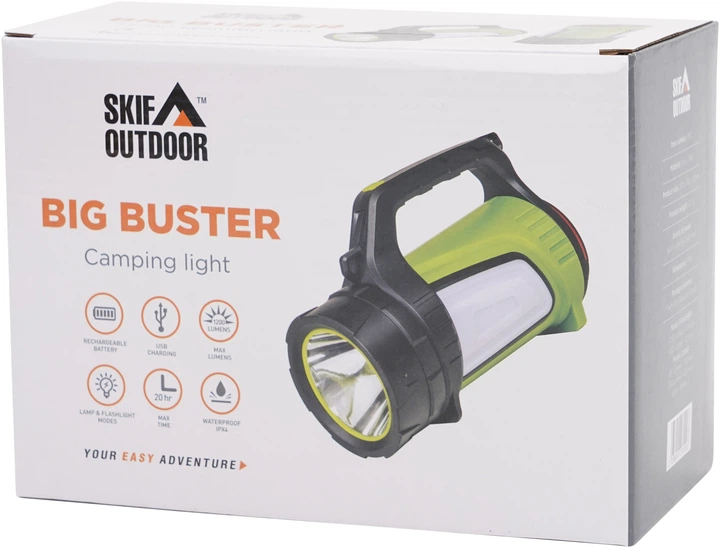 Фонарь кемпинговый аккумуляторный SKIF Outdoor Big Buster Black/Green (3890027) - изображение 11