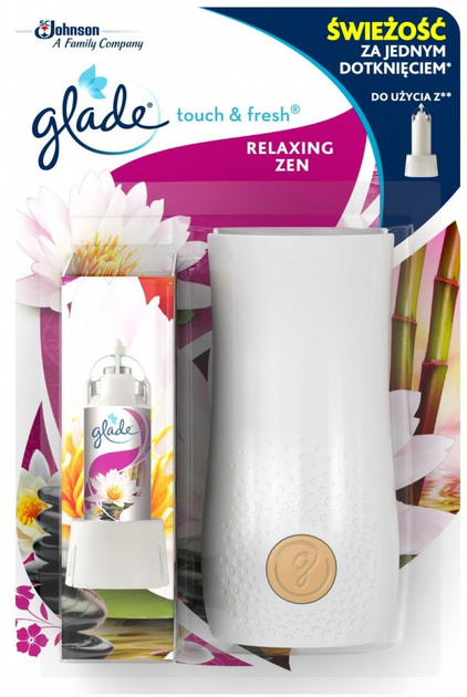 Освіжувач повітря Glade Touch & Fresh with Refill Relaxing Zen 10 мл (5000204762174) - зображення 1