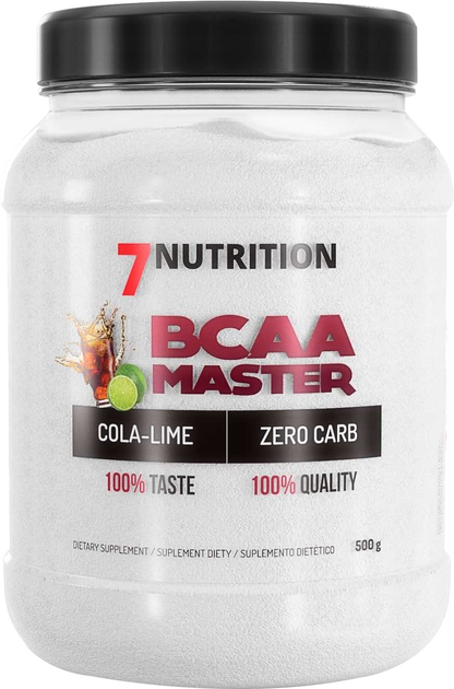 Aminokwas BCAA 7Nutrition 500 g Cola-Limonka (5907222544860) - obraz 1