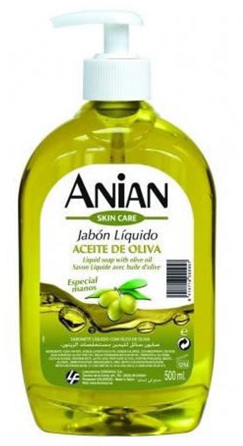 Mydło w płynie Anian Olive Oil Hands Liquid Soap 500 ml (8414716000957) - obraz 1