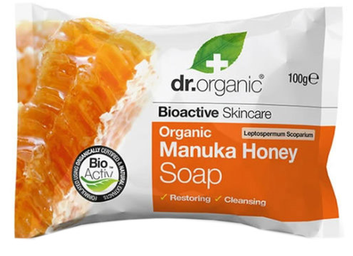 Mydło Dr. Organic Manuka Honey Soap 100 g (5060176670846) - obraz 1