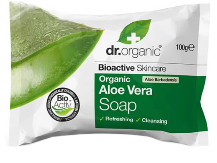 Mydło Dr. Organic Aloe Vera Soap 100 g (5060176670754) - obraz 1