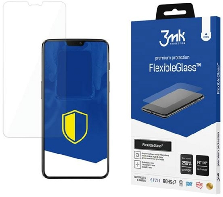 Szkło hybrydowe 3MK FlexibleGlass dla OnePlus 6 (5903108021807) - obraz 1