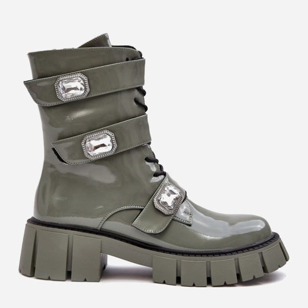 Жіночі черевики високі S.Barski MR870-61 39 Зелені (5905677936995) - зображення 1
