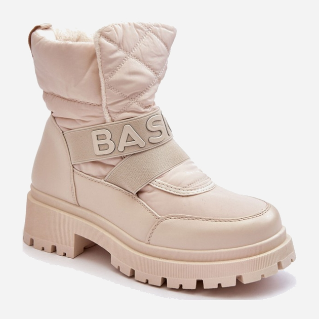 Жіночі зимові черевики високі Zeva 38 Світло-бежеві (5905677935844) - зображення 2