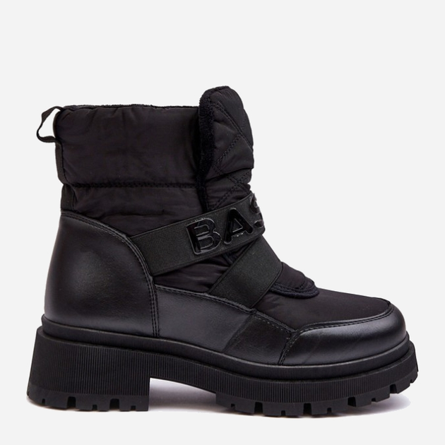 Жіночі зимові черевики високі Zeva 36 Чорні (5905677935769) - зображення 1