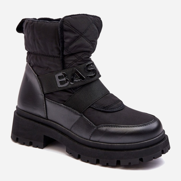 Жіночі зимові черевики високі Zeva 39 Чорні (5905677935790) - зображення 2