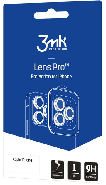 Захисне скло 3MK Lens Protection Pro для камери iPhone 14 з монтажною рамкою (5903108517836) - зображення 1