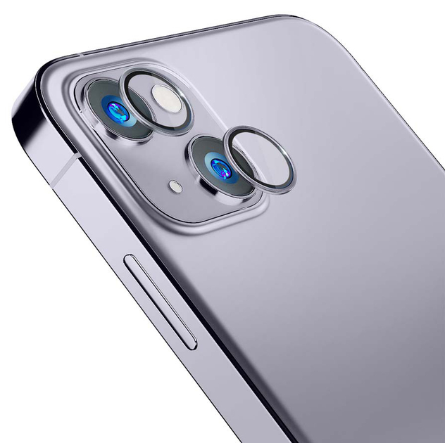 Szkło hartowane 3MK Lens Protection Pro na aparat iPhone 14 Plus z ramką montażową (5903108484138) - obraz 2