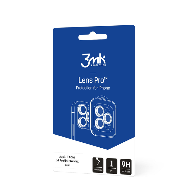 Захисне скло 3MK Lens Protection Pro для камери iPhone 14 Pro/14 Pro Max з монтажною рамкою (5903108484053) - зображення 4