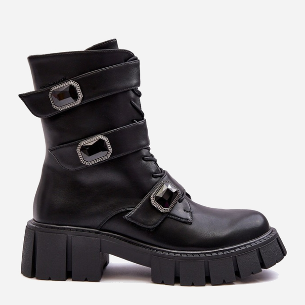 Жіночі зимові черевики високі S.Barski MR870-62 37 Чорні (5905677937091) - зображення 1