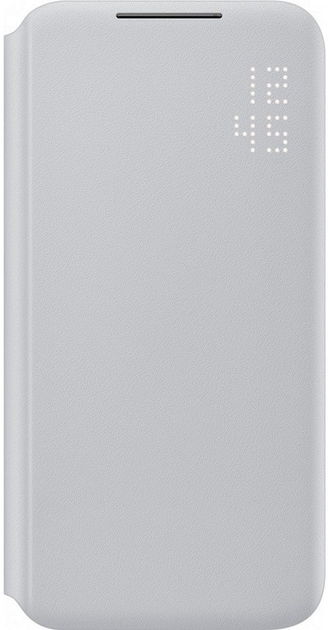 Etui z klapką Samsung LED View Cover do Galaxy S22 Light Gray (8806094000986) - obraz 1