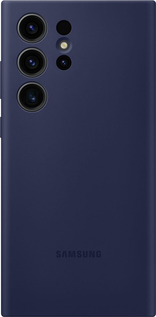 Etui plecki Samsung Silicone Cover do Galaxy S23 Ultra Navy (8806094770599) - obraz 1