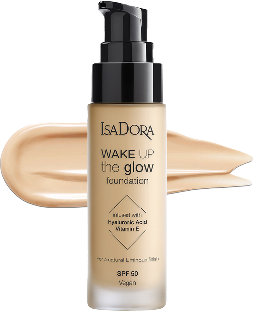 Podkład rozświetlający IsaDora Wake Up the Glow SPF 50 W1 Warm Fair 30 ml (7317851143224) - obraz 1