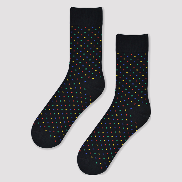 Шкарпетки NOVITI SB002-U-07 Коттон 39-42 Чорні (Q5905204334492) - зображення 1