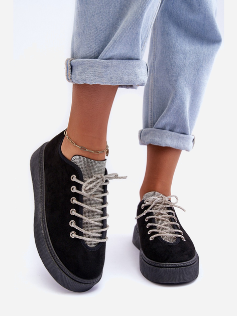 Sneakersy damskie na platformie Ecea 38 Czarne (5905677931211) - obraz 3