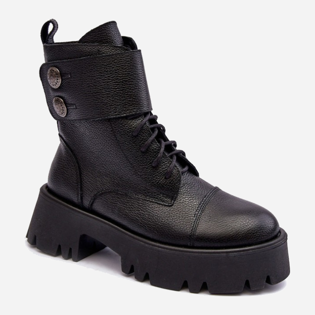 Жіночі зимові черевики високі Lemar Anceria 38 Чорні (5905677918953) - зображення 2