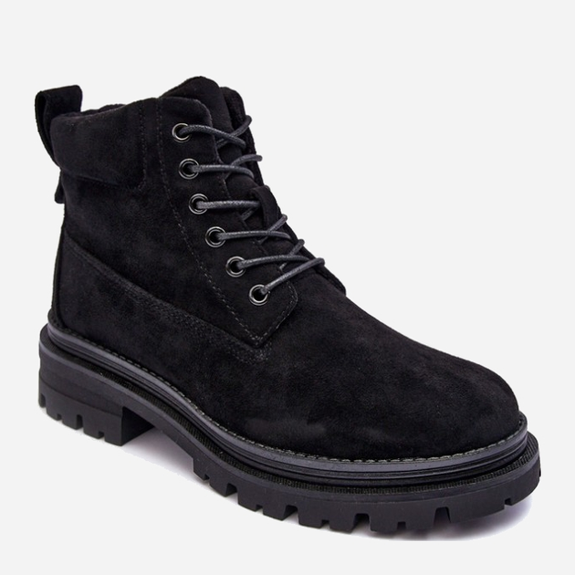 Жіночі зимові черевики високі Alden 38 Чорні (5905677918595) - зображення 2