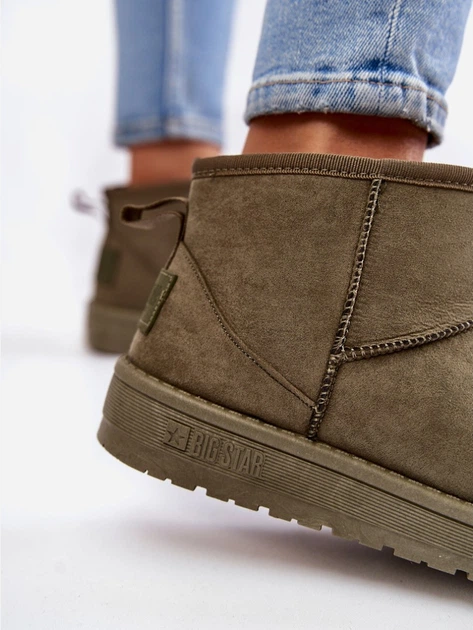 Śniegowce mukluki damskie z futerkiem Big Star KK274292 38 Khaki (5900714578381) - obraz 6