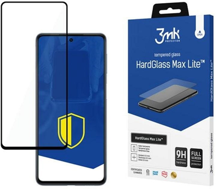 Захисне скло 3MK HardGlass Max Lite для Samsung Galaxy M53 (5903108486101) - зображення 1