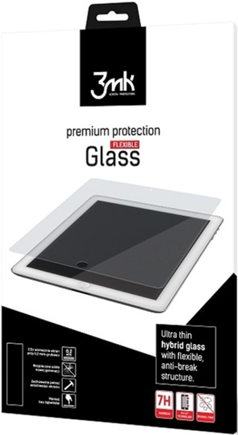 Szkło hybrydowe 3MK FlexibleGlass do Apple iPad Air 3 (5903108209229) - obraz 1