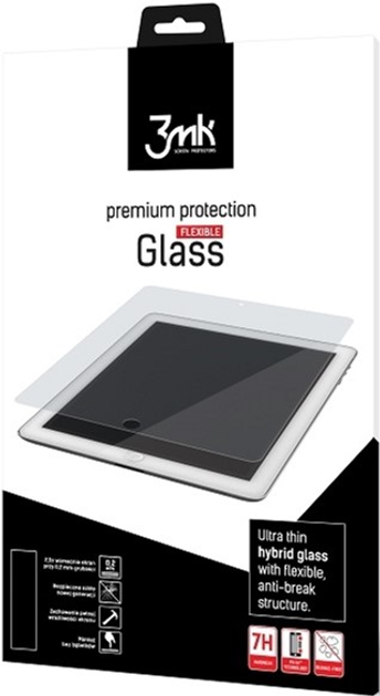 Szkło hybrydowe 3MK FlexibleGlass do Apple iPad Pro 9.7" (5901571183503) - obraz 1