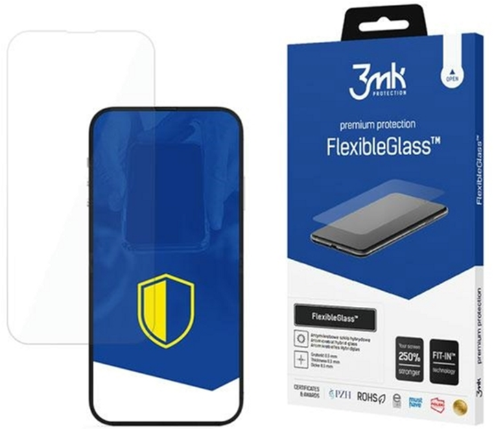 Захисне скло 3MK FlexibleGlass для Apple iPhone 14/14 Pro (5903108486217) - зображення 1