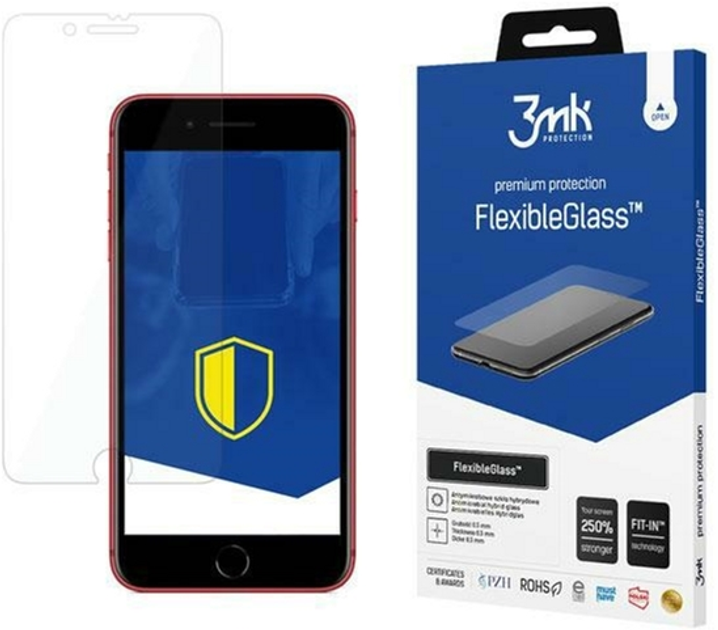 Szkło hybrydowe 3MK FlexibleGlass do Apple iPhone 8 Plus (5901571129310) - obraz 1